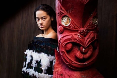 Cô gái này thuộc thổ dân Maori, New Zealand