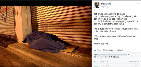 Người phụ nữ dành căn nhà giữa Hà Nội cho người vô gia cư đón Tết