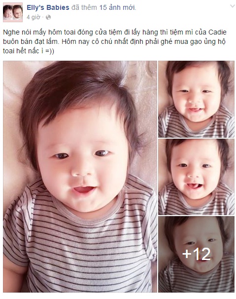 Trên trang cá nhân, Elly Trần vừa đăng tải những hình ảnh mới nhất của con trai Alfie Túc Mạch.