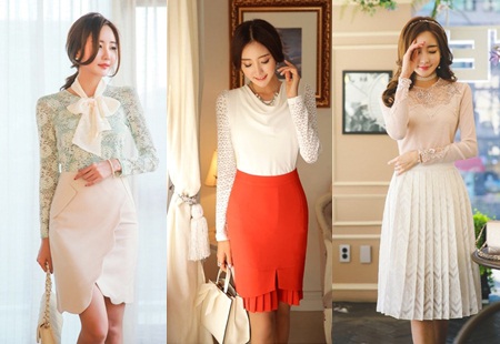 Chân váy cách điệu phong cách Hàn đẹp mê ly cho nàng công sở