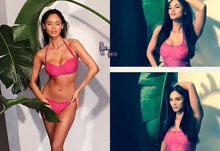 Hoa hậu Hoàn vũ 2015 diện bikini lộ nhan sắc nhợt nhạt, kém xinh