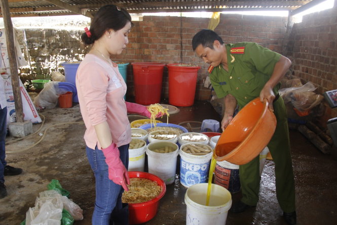 Phát hiện thêm 5 tấn măng tươi ngâm bột lạ ở Đà Lạt