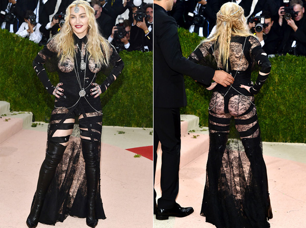 Madonna 'phản pháo' về bộ đồ hở hang quá đà ở Met Gala