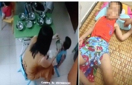 Bé trai 3 tuổi bị cô giáo tát khi ăn: Đình chỉ cơ sở giáo dục