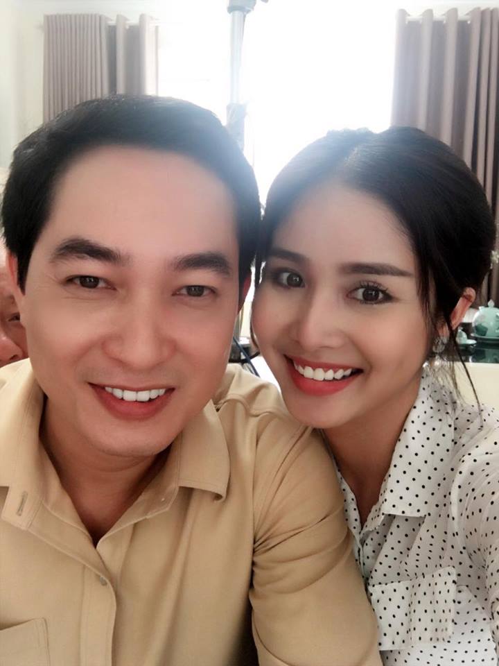 Thảo Trang khoe ảnh chụp cùng bạn diễn 'Buổi sáng của 2 vợ chồng ' Hoà
