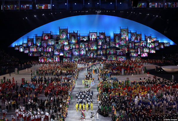 Có hàng tỉ người theo dõi lễ khai mạc Olympic.