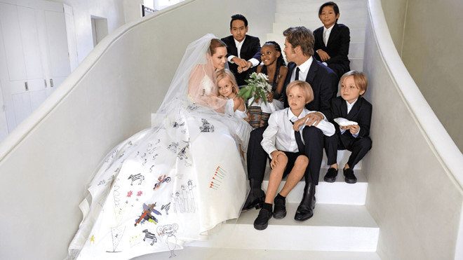 Gia đình hạnh phúc trước đây của Brad Pitt và Angelina Jolie