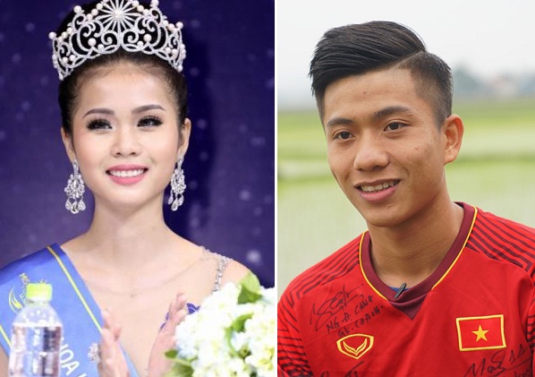Trước tình cảm và sự yêu mến của Hoa hậu Biển Việt Nam toàn cầu, chàng cầu thủ Nghệ An Phan Văn Đức lạnh lùng nhắc nhở 