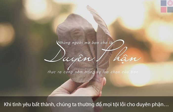 Duyen Do Trời định Phận Do Người Tạo Nhưng Hạnh Phuc Do Bản Than Minh Nắm Giữ