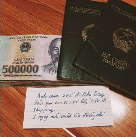 Vợ vừa có tiền đi mua sắm, lại có vé đi du lịch Nha Trang, còn gì tuyệt vời hơn chứ!  