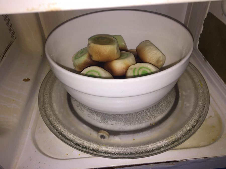 Bánh bao hấp lại thành