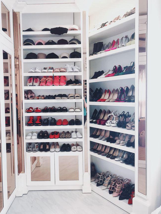 Tủ giày là mơ ước của biết bao cô gái