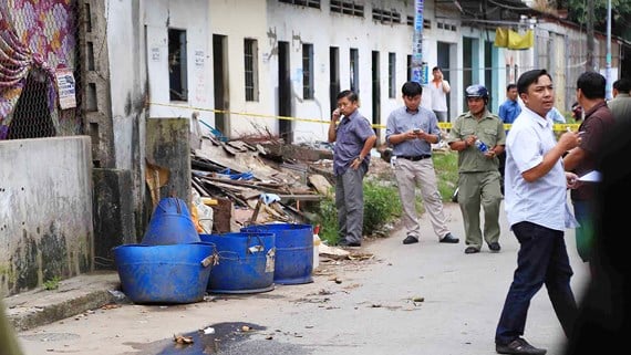 Bãi rác nơi phát hiện những túi nilon đựng thi thể nạn nhân Tú (ảnh: laodong)