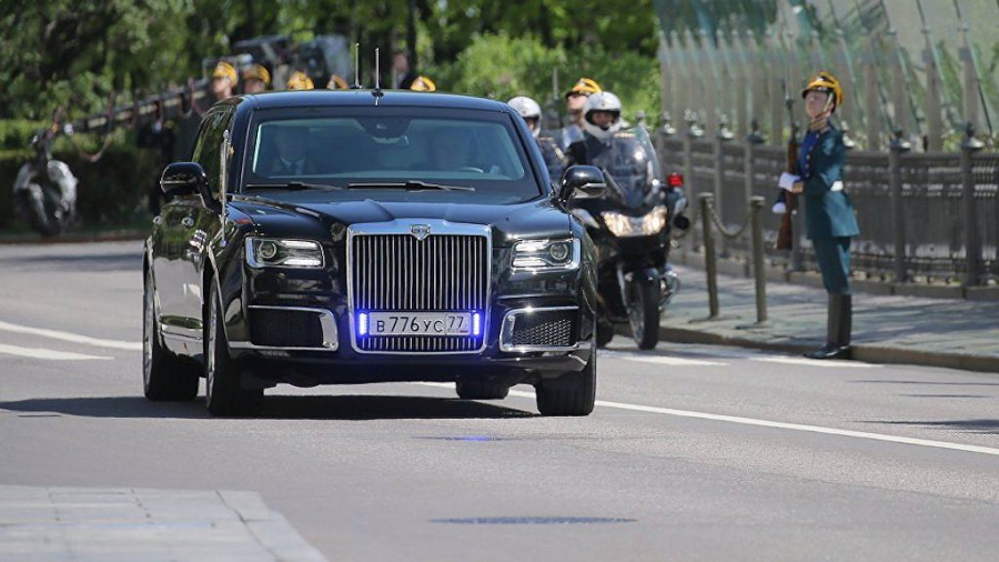 Chiếc siêu xe Limousine Kortezh đã kịp xuất hiện trong buổi lễ nhậm chức thứ 4 của tổng thống Putin