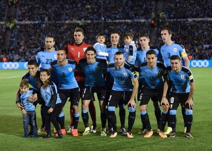 Đội tuyển bóng đá Uruguay nằm ở bảng A World Cup 2018