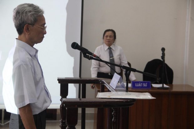 Bị cáo Nguyễn Khắc Thủy tại phiên sơ thẩm