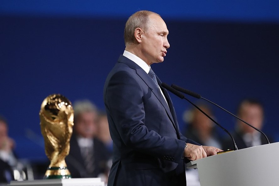 Ông Putin phát biểu hôm 13.6 trước ngày khai mạc World Cup
