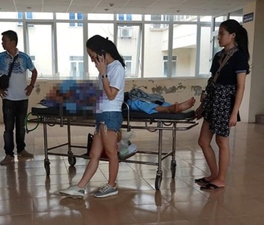 Nạn nhân hiện đang điều trị trong khoa Quốc tế - Bệnh viện Đa khoa tỉnh Thanh Hóa
