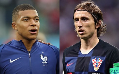 Pháp và Croatia sẽ có cuộc đối đầu tại trận đấu cuối cùng của World Cup năm nay