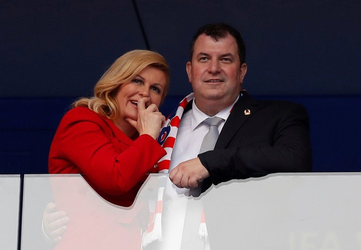 Tổng thống Croatia Kolinda và chồng cùng tới Nga xem trận chung kết