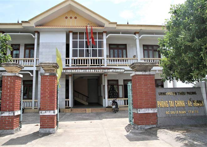 Phòng Hành chính - Kế toán, UBND huyện Triệu Phong, Quảng Trị, nơi xảy ra vụ việc