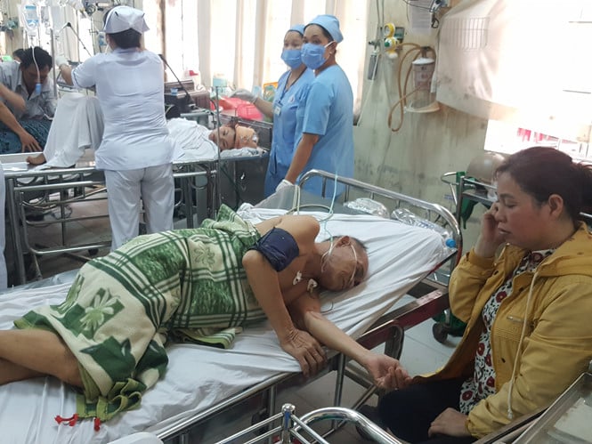 Các nạn nhân đang được điều trị tại Bệnh viện Đa khoa tỉnh Bạc Liêu