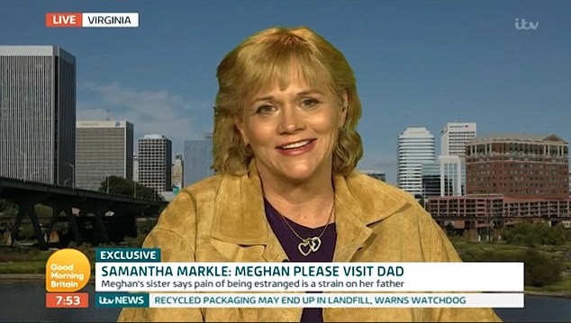 Chị gái của Meghan - Samantha Markle lần đầu công khai trên truyền hình thừa nhận mình đang trục lợi cô em gái và Hoàng gia Anh