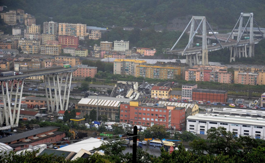 Vụ sập cầu tại thành phố Genoa, Italia khiến 22 người thiệt mạng