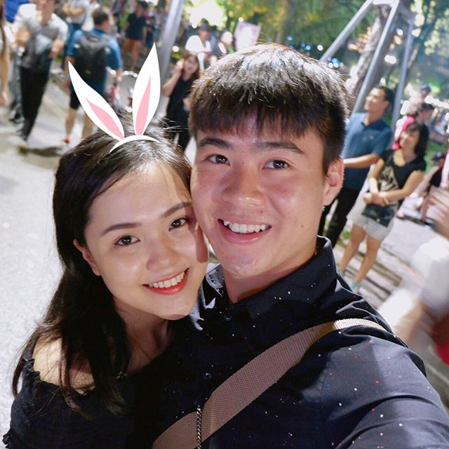 Duy Mạnh và bạn gái Quỳnh Anh