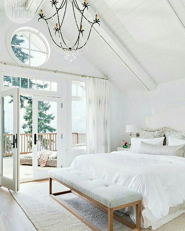 Phòng ngủ nên bày trí thoáng mát cho gió lưu thông tốt và tài vận dễ vào nhà hơn