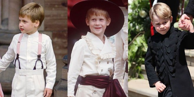 Bộ 3 hoàng tử William, Harry và George.    