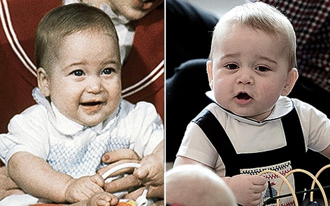Dễ dàng nhận thấy, hai cha con William và George đều có nụ cười giống nhau.    