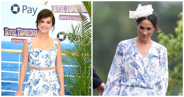 Còn bạn thấy sao, giữa Selena Gomez và Công nương Meghan thì ai diện trang phục này đẳng cấp hơn?