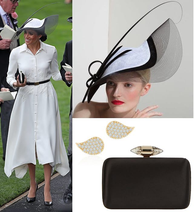 Clutch của Givenchy cũng là mẫu clutch cũ mà cô đã dùng tại sự kiện Royal Ascot.    