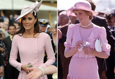 Những nét tương đồng trong gu thời trang của Kate và cố công nương Diana   