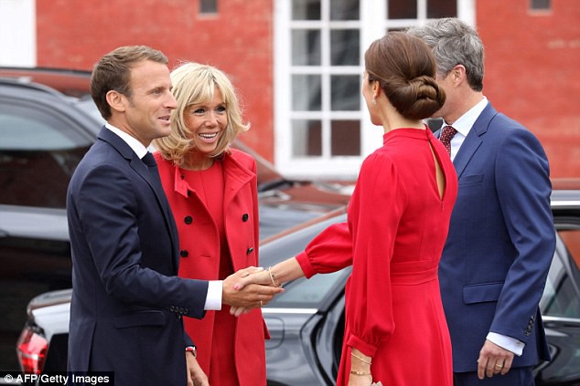 Trong buổi gặp mặt này còn có Thái tử Frederik và Tổng thống Pháp Emmanuel Macron.    