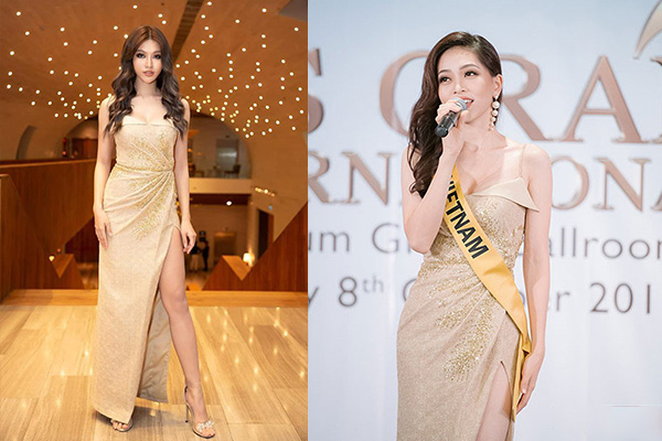 Quả là mặc trước hay mặc sau không quan trọng, quan trọng là sự phù hợp, điều này càng có lí hơn khi Phương Nga có màn