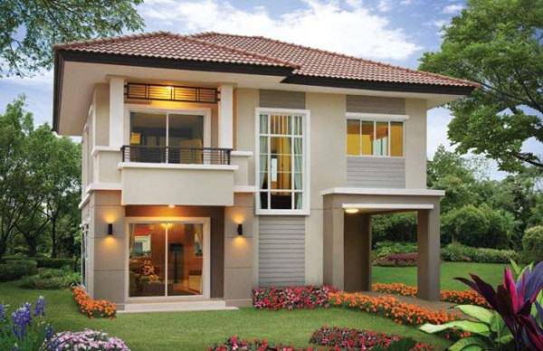 Thiết kế này vô cùng đơn giản nhưng lại gần gũi với thiên nhiên, đem đến sự thoải mái và không gian xanh cho gia chủ.