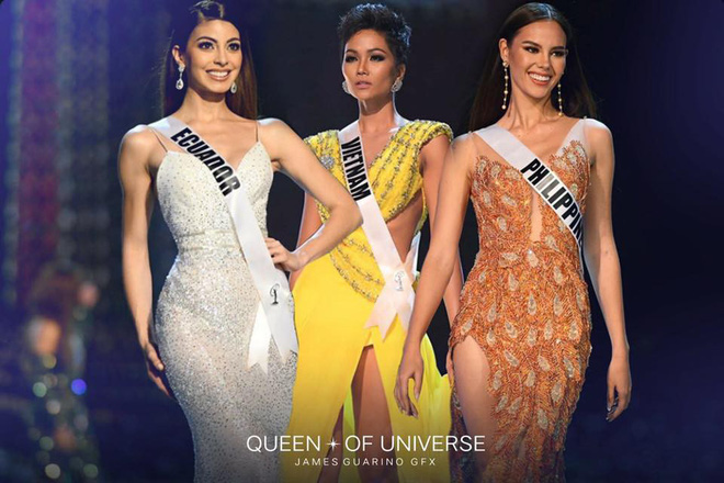 Những nhan sắc đang được đánh giá cao tại Miss Universe 2018.    