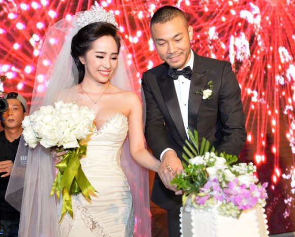 Quỳnh Nga kết hôn với Doãn Tuấn năm 2014.