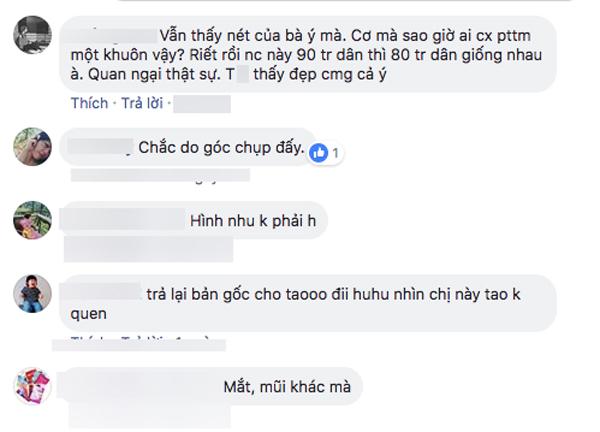Tuy nhiên, cũng có nhiều ý kiến cho rằng là do ánh sáng, góc chụp và chỉnh ảnh quá đà dẫn đến sự thay đổi trên mặt của Hòa Minzy.