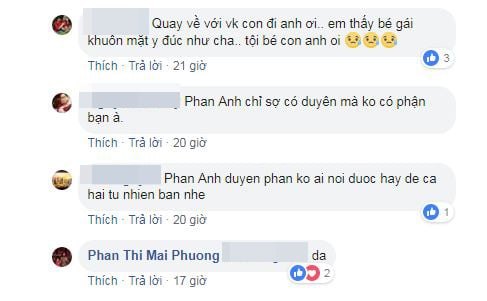 Dân mạng mong Phùng Ngọc Huy quay lại với Mai Phương và con.    