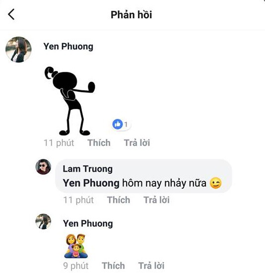 Hai vợ chồng Lam Trường có màn tương tác tình tứ trên facebook.