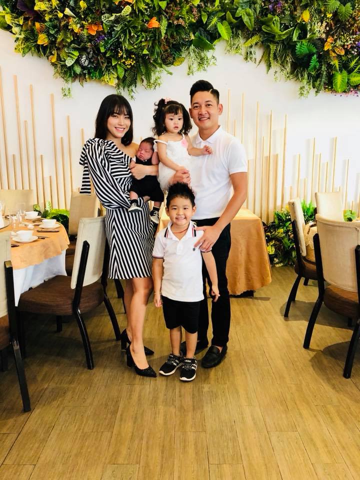 Cô và con riêng của chồng- bé Kid rất thân thiết