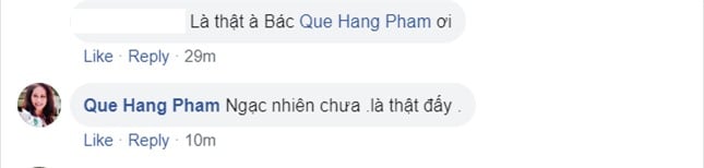 Dòng bình luận của diễn viên Quế Hằng khiến dân tình đồn đoán Quốc Khánh sắp lấy vợ.