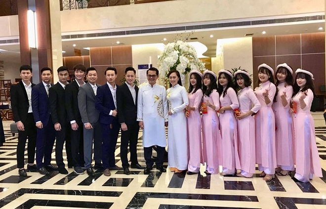 Đám cưới của diễn viên Trung Hiếu và vợ tại Sơn La.  