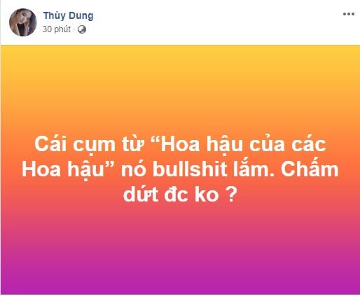 Thùy Dung cho rằng cụm từ 