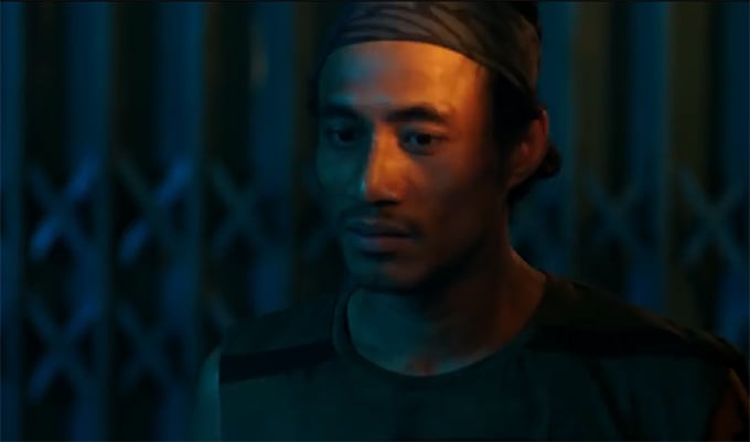 Phạm Anh Khoa đóng vai một giang hồ trong phim Hai Phượng.     