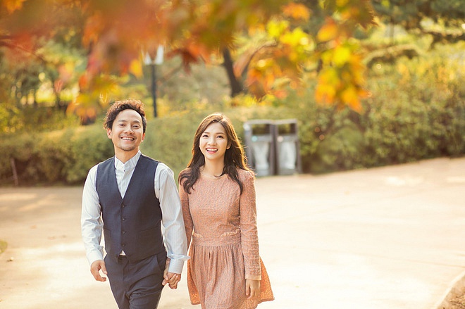 Cách đây vài ngày, bà xã Tiến Đạt cũng chia sẻ bộ ảnh cưới được thực hiện tại Hàn Quốc, sau gần 1 tháng kết hôn