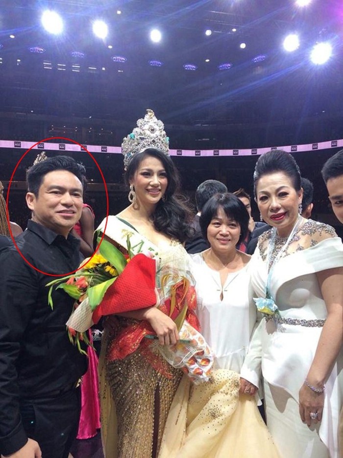 Bác sĩ Chiêm Quốc Thái từng đến cổ vũ Phương Khánh tại chung kết Hoa hậu Trái đất.